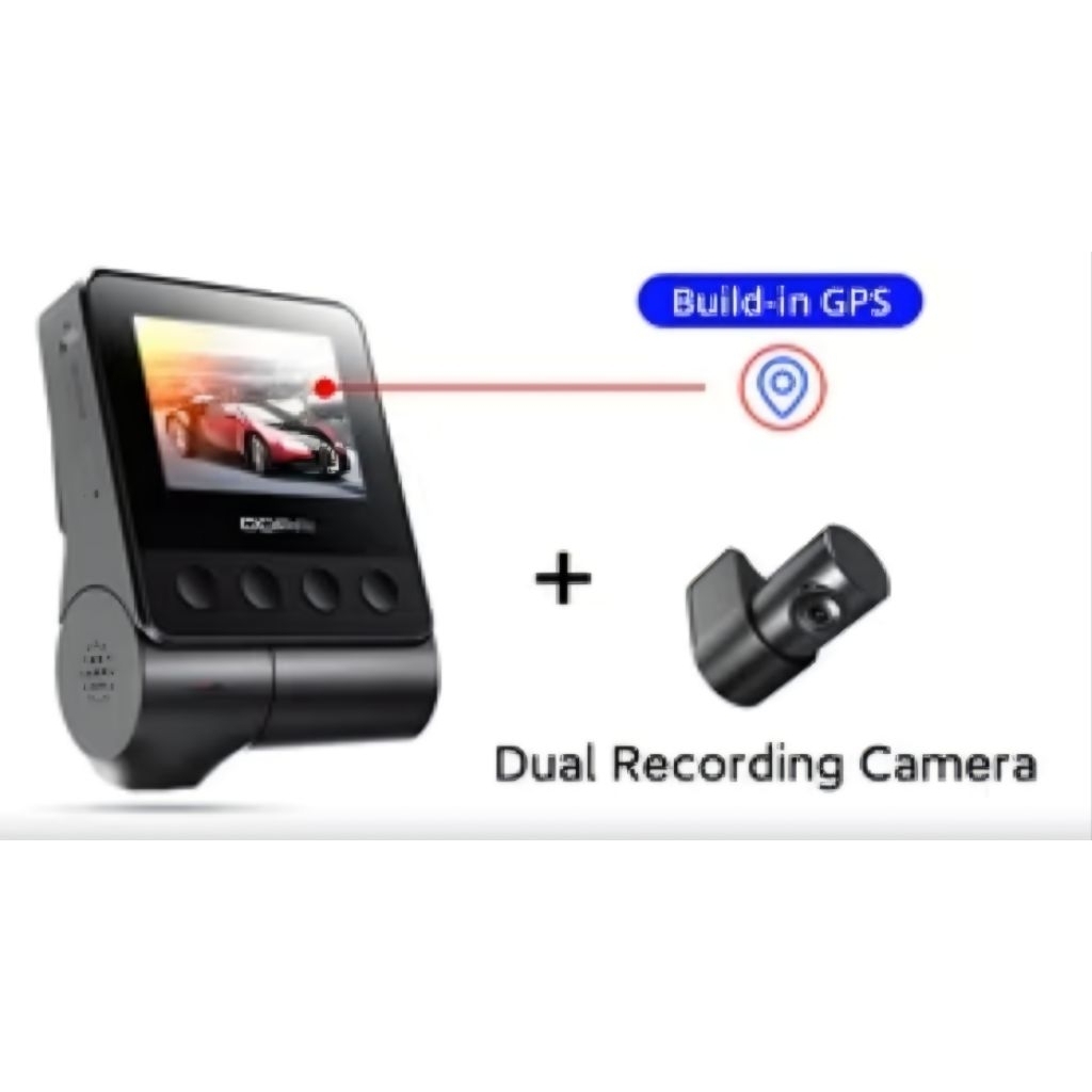 Dashcam DDPAI Z40 GPS (depan belakang)
