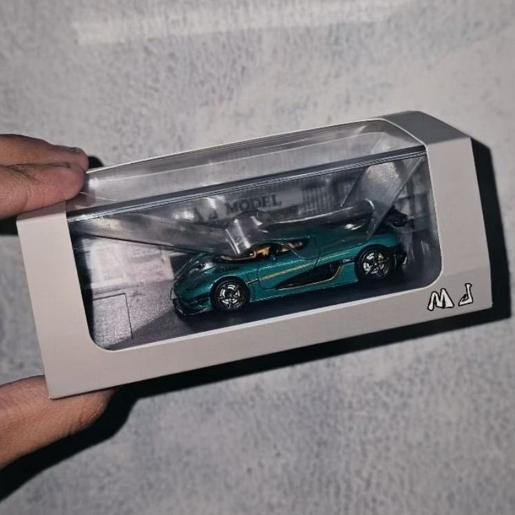 MJ Model 1/64 Diecast Koenigsegg One:1 Green / UNSEALED