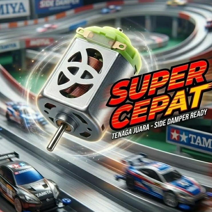 DINAMO KILIKAN SETAN (TOP SPEED 92 KM/JAM) TAMIYA Mini 4wd Super Kencang HIGH SPEED NASCAR & SLOOP