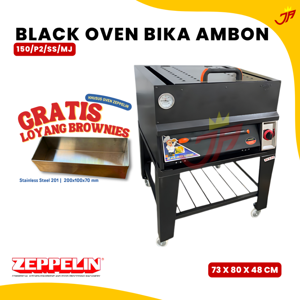 ZEPPELIN Black Oven Bika Ambon BA/80/MJ /  Oven Gas Bika Ambon BA/80/MJ