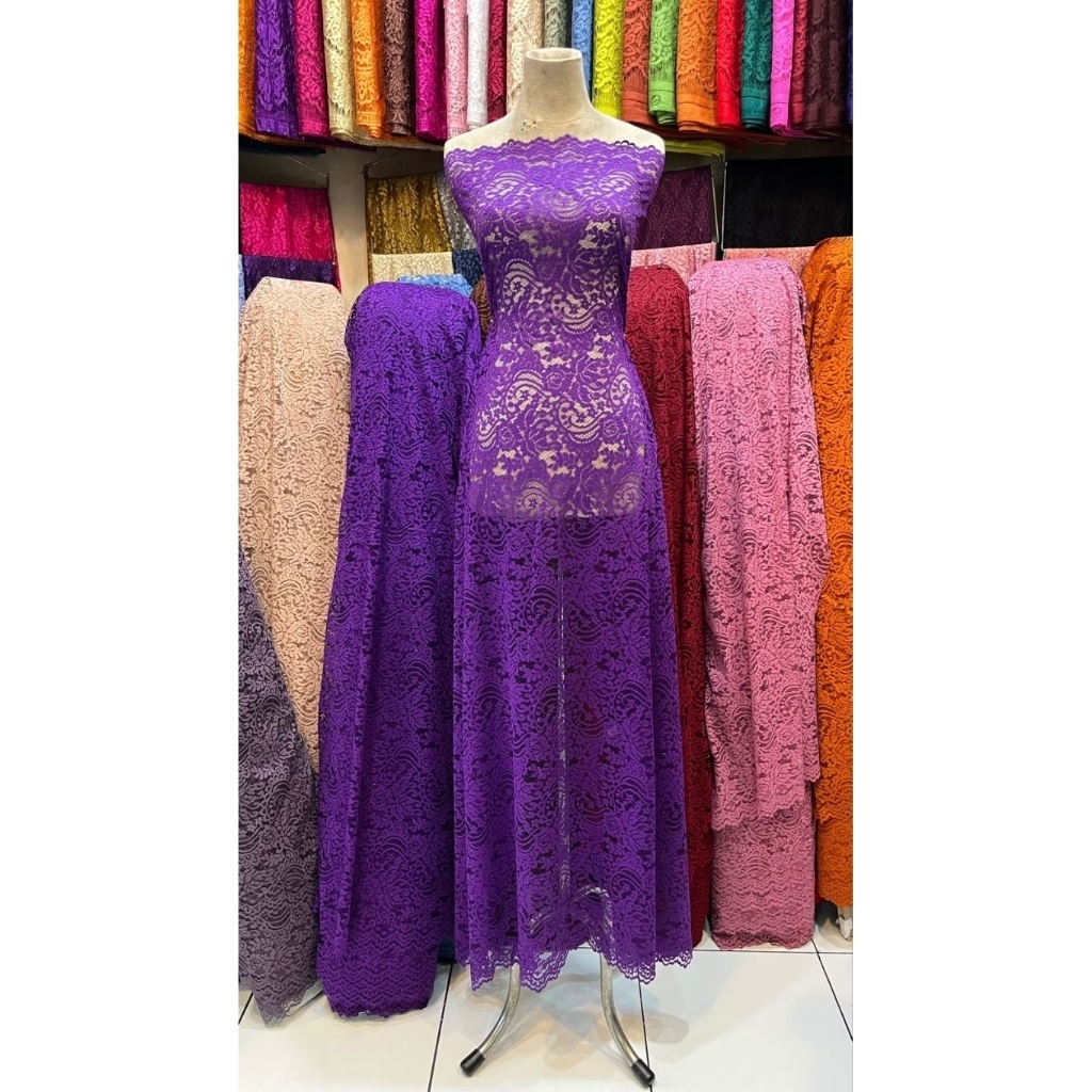 Kebaya Renda Fatmawati Meteran Metalik