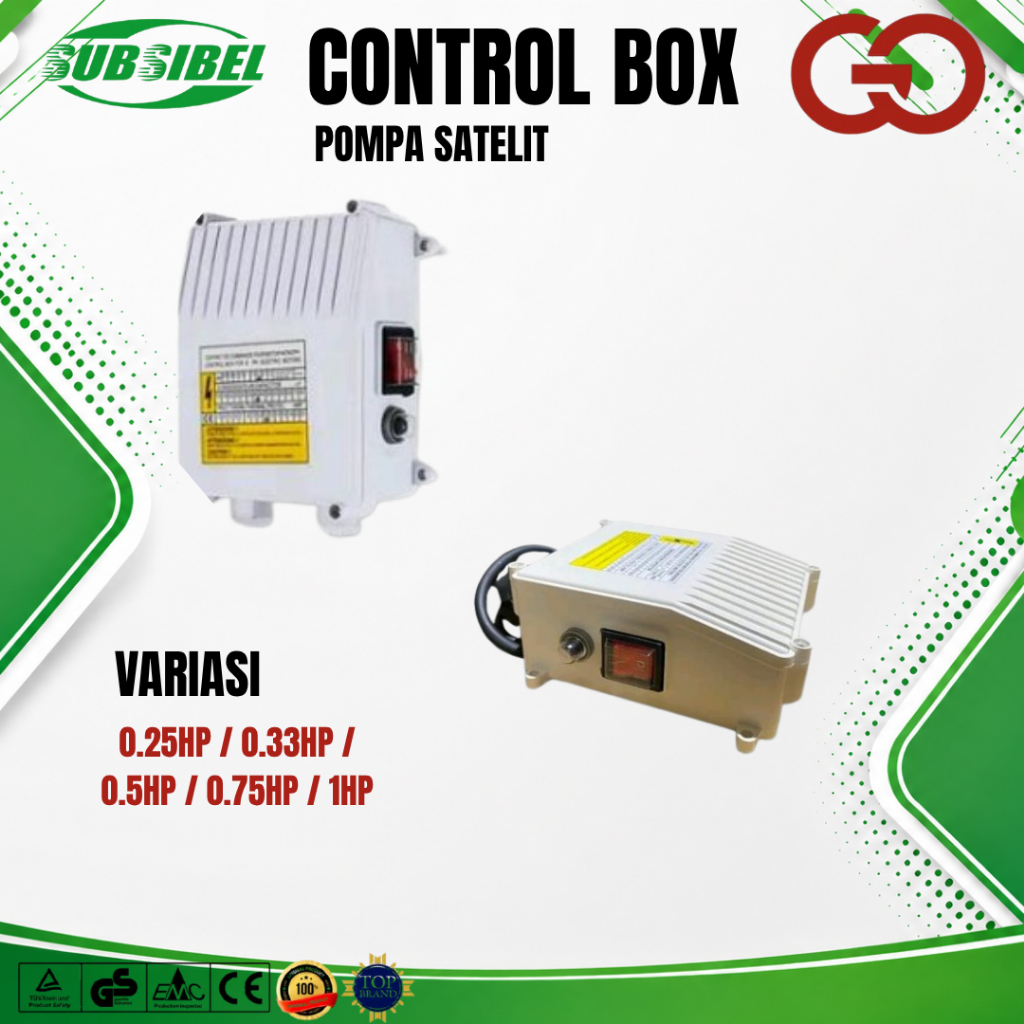 Control Box Pompa Suatelit 0.25HP - 0.33HP - 0.5HP - 0.75HP - 1HP Control Box Pompa Submersible