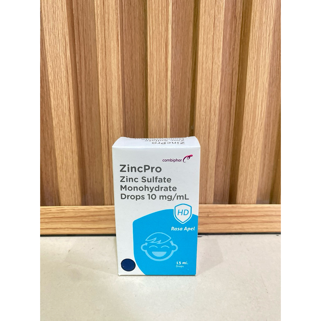 ZincPro Drops 15ml Zinc Anak Bayi Diare Oralit Suplemen Zinc Rasa Apel