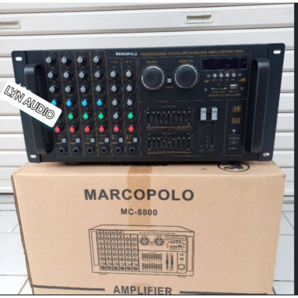 POWER AMPLIFIER KARAOKE MARCOPOLO MC-8800 MC8800