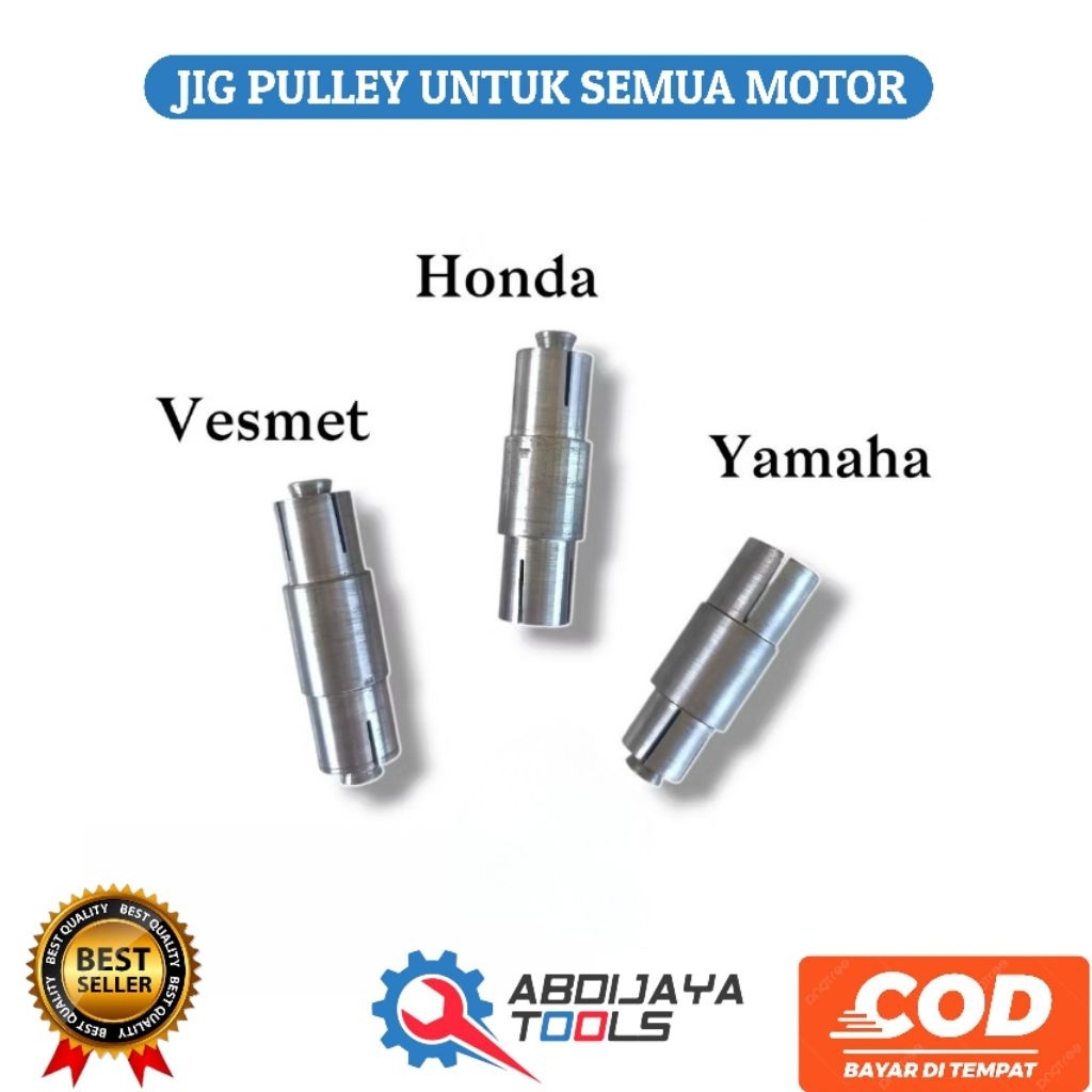Jig Bubut Pully Motor Matic Presisi | Alat Bantu Mesin Bubut untuk Semua Matic