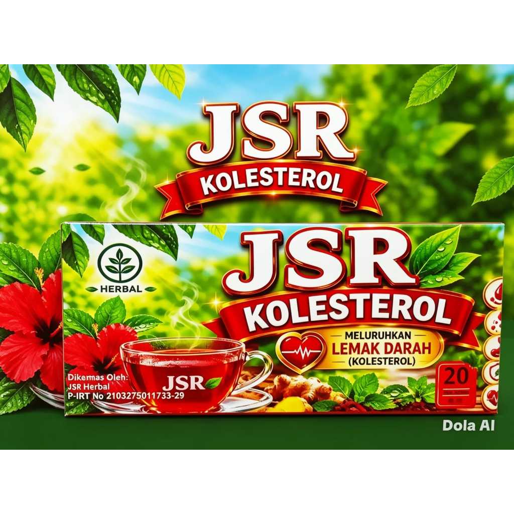 JSR kolesterol herbal teh meluruhkan lemak darah/kolesterol