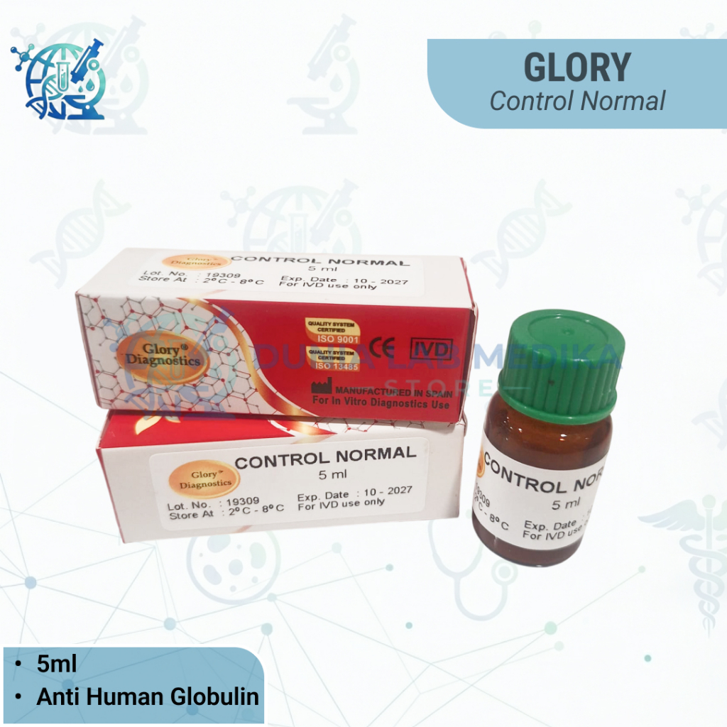 KONTROL KIMIA NORMAL / CONTROL SERUM ISI 5 ML | GLORY