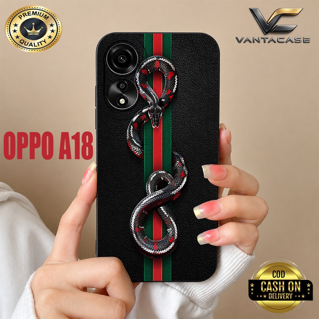 CASE SILIKON PROCAMERA PREMIUM MOTIF GUCCI UNTUK OPPO A18/A38/A16/A17/A58/A57/A55/A53/A78/A77/A74/A7