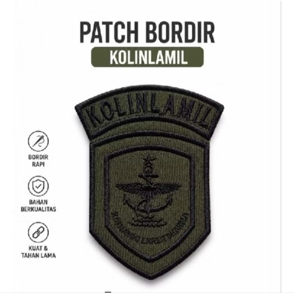 BORDIR ATRIBUT TNI AL KOLINLAMIL