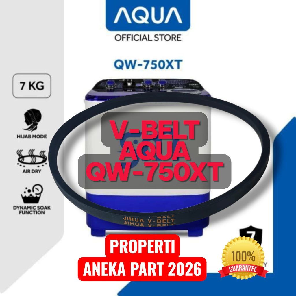 V-BELT MESIN CUCI AQUA QW-750XT V BELT VANBELT VBELT AQUA QW 750XT QW750XT