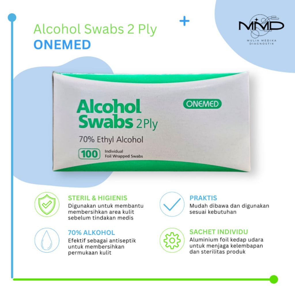Alkohol Swab Onemed / Alkohol Swab Hijau