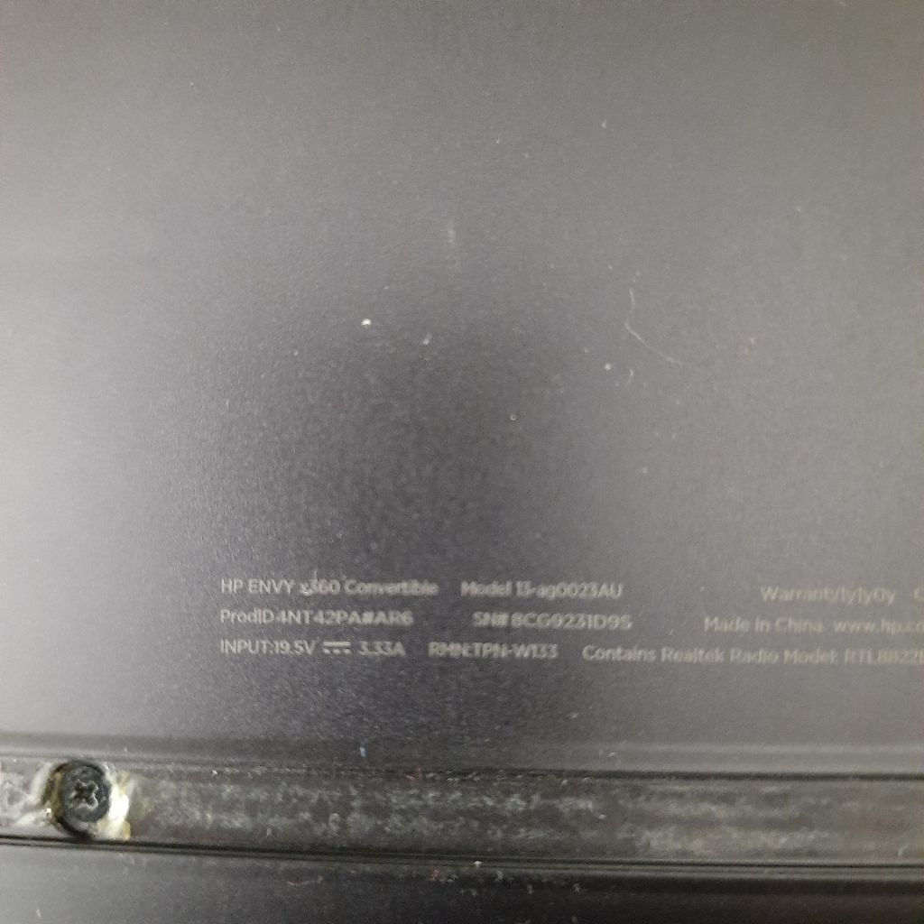 laptop HP envy x360 ryzen 7 2700u ddr4 8gb