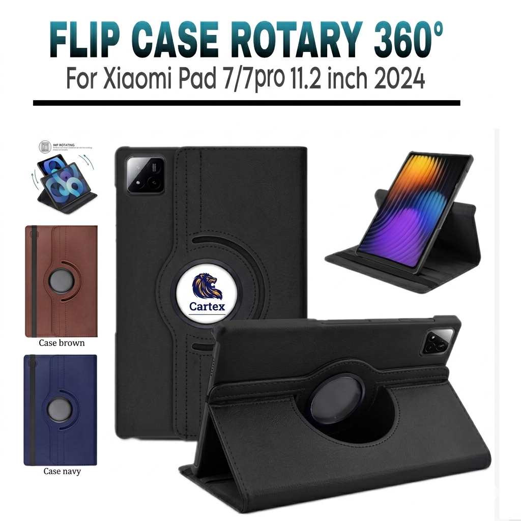 Case Rotary xiaomi pad 7 11.2"inch 2024 / case xiaomi pad 7 / case xiaomi pad 7 Pro / casing xiaomi 