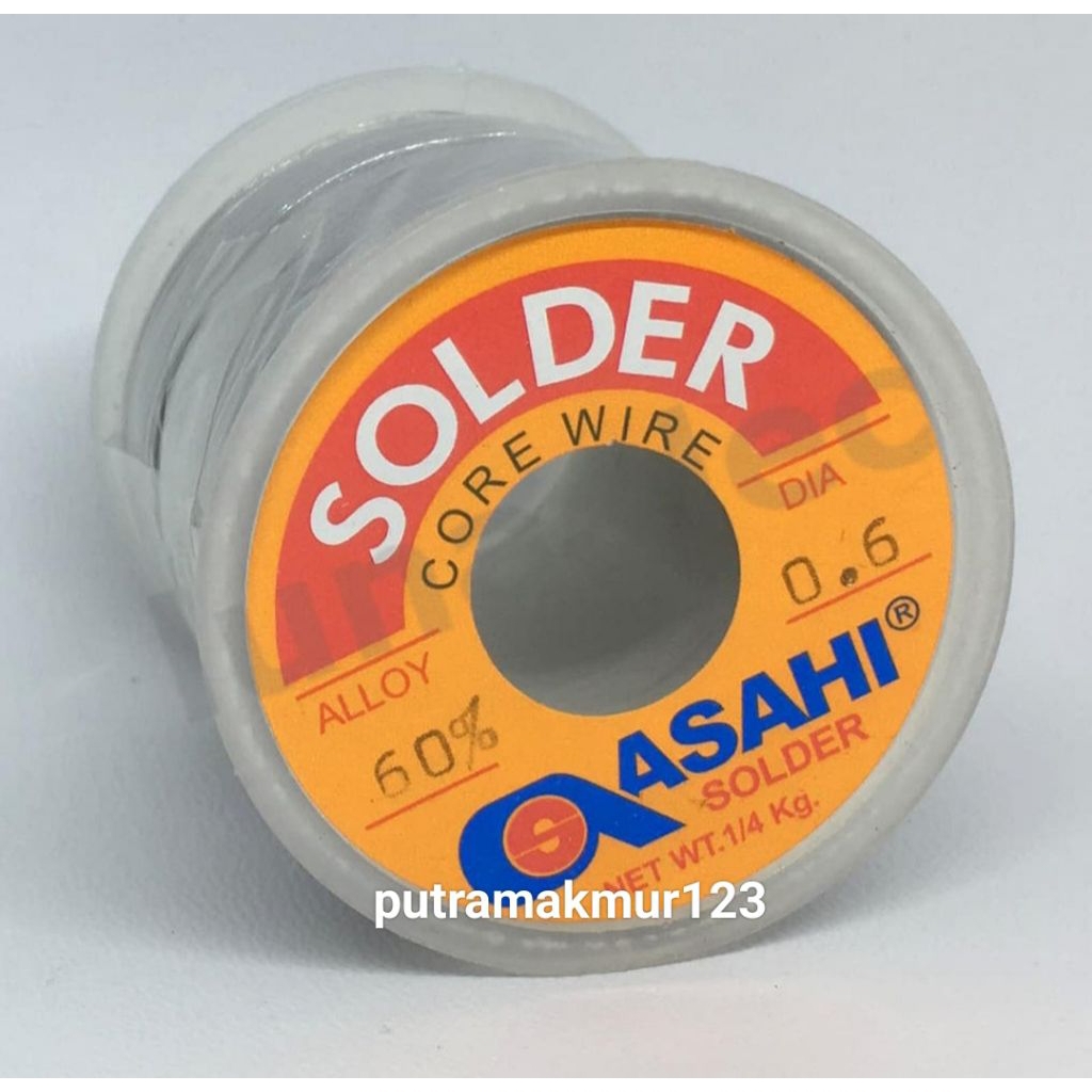 Timah Solder Asahi 250gram Dia 0,85mm Timah Bagus / Timah Asahi