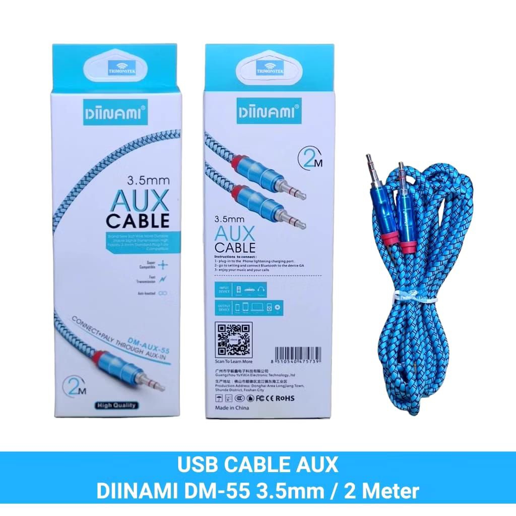 Kabel Aux / Kabel Aux DIINAMI DM-55 3.5mm / 2 Meter