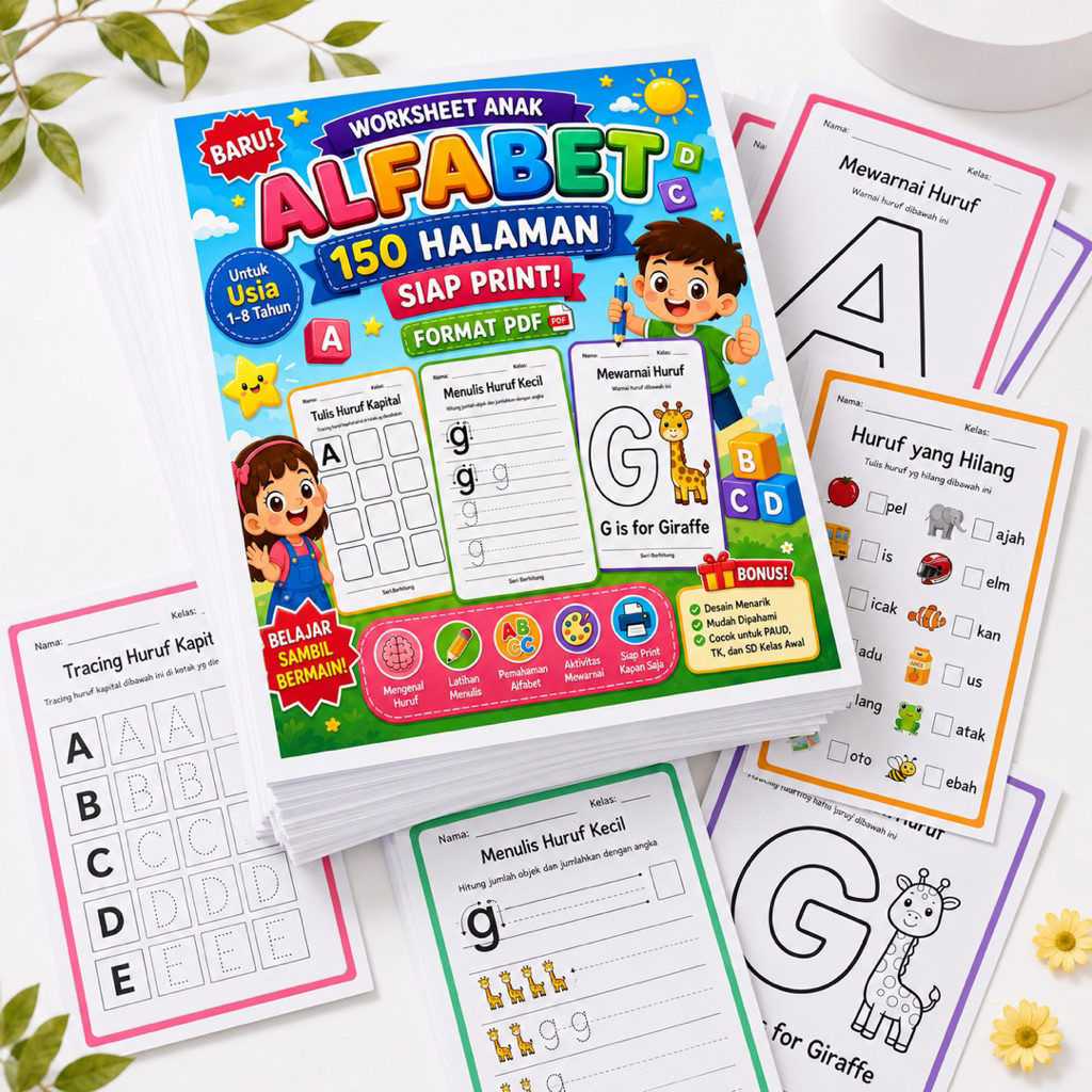 [VERSI CETAK-Worksheet Anak Latihan Membaca]