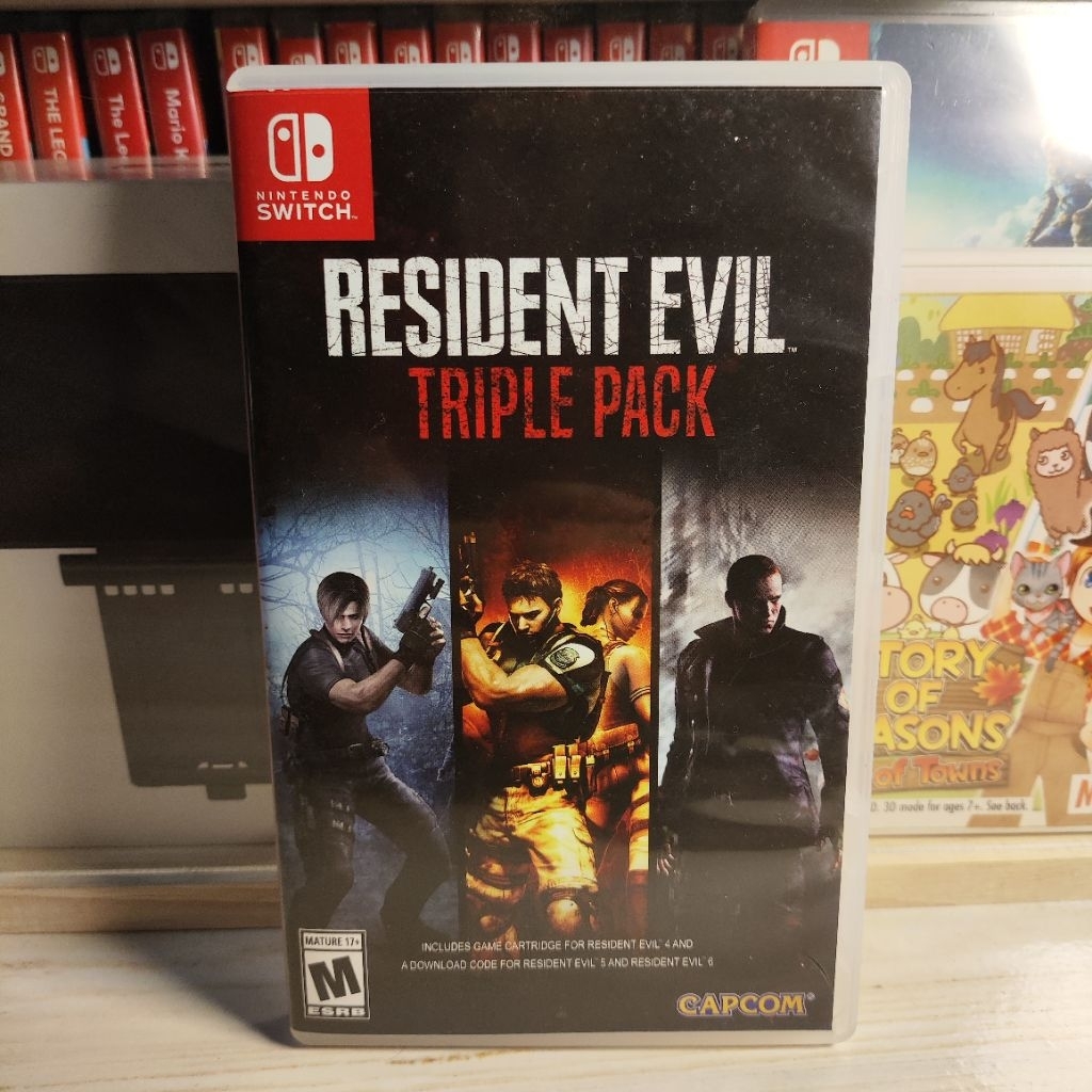 Kaset Nintendo Switch Resident Evil 4 Cartridge Resident Evil Triple Pack