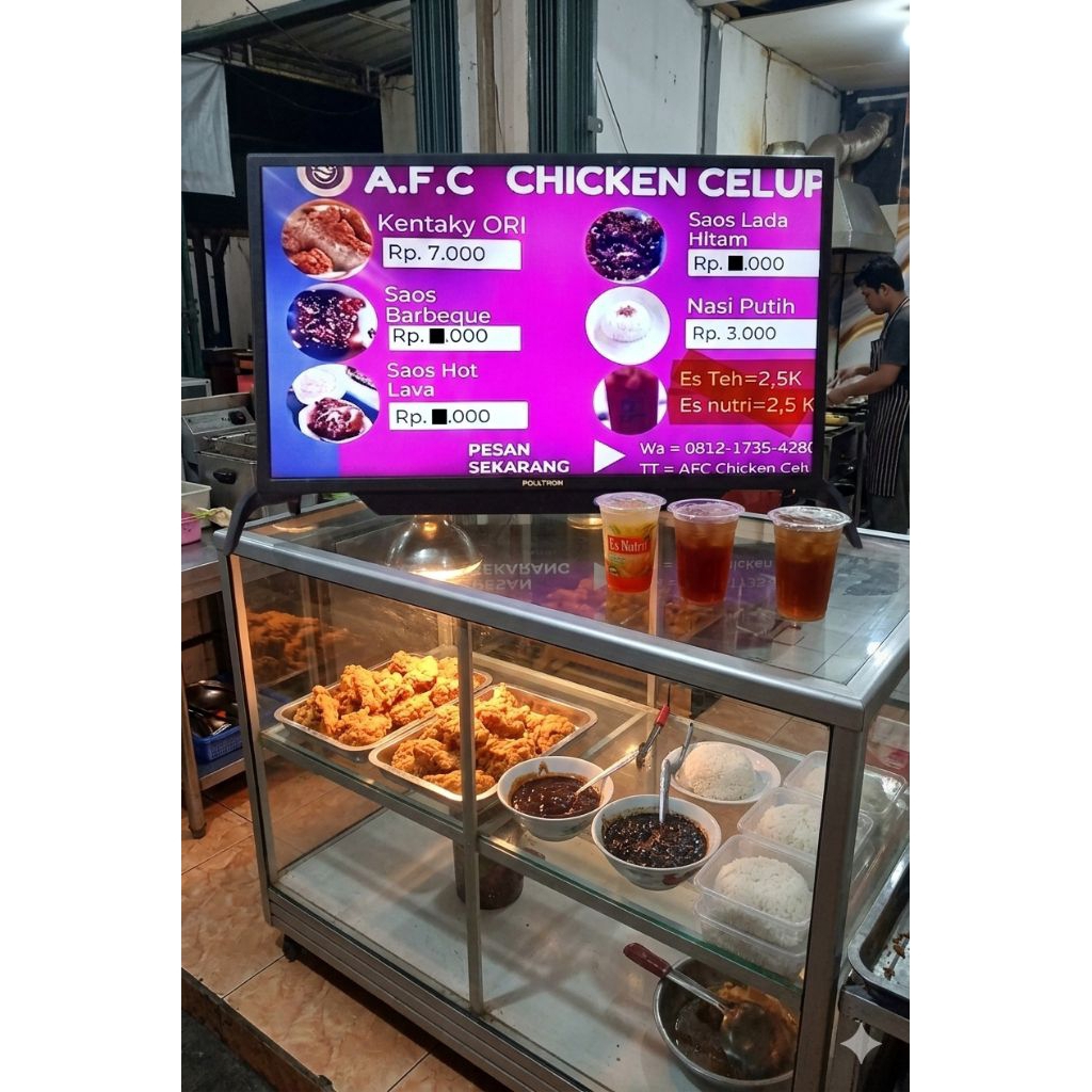 NEON BOX COSTUM segala menu dari tv lcd 32inch