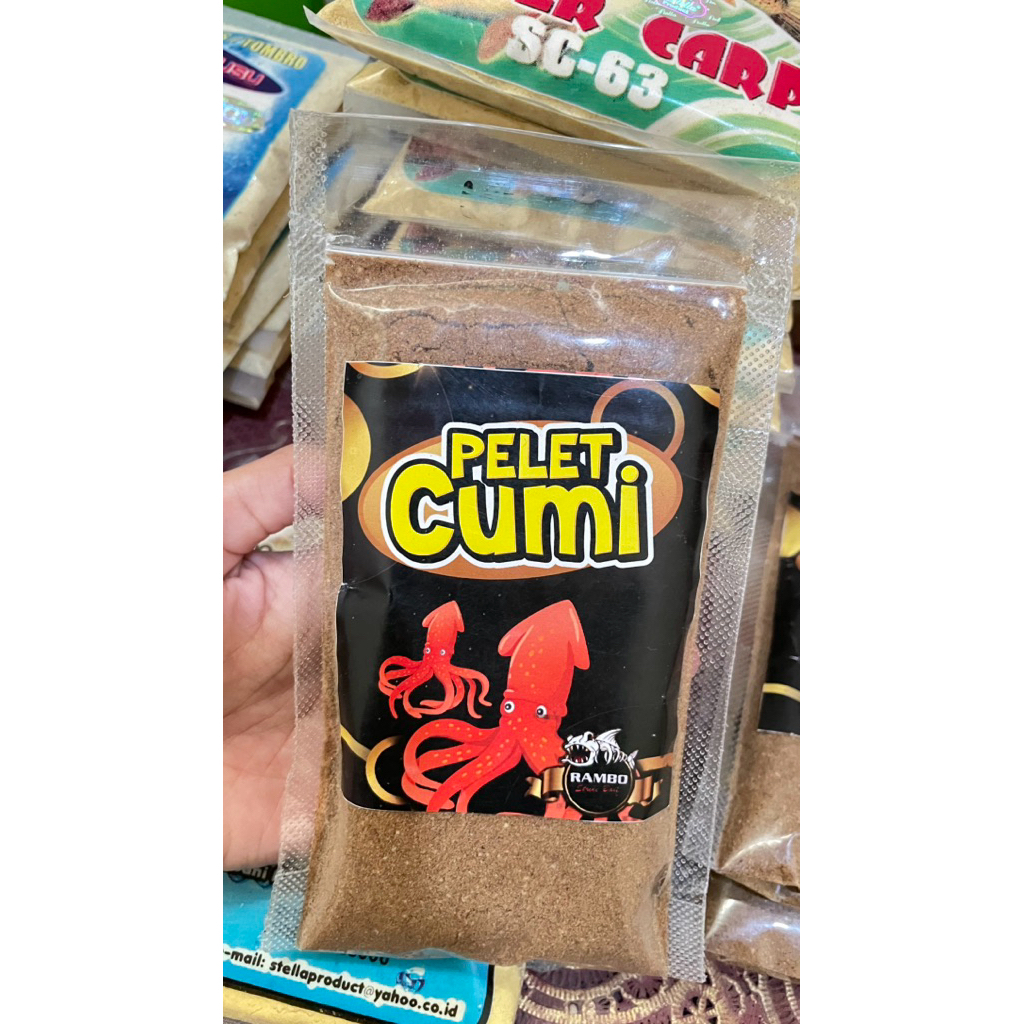 Kroto Umpan ikan lengkap pelet cumi ikan