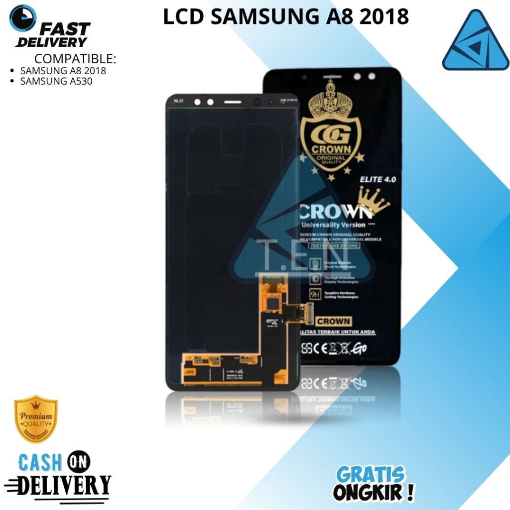 LCD TOUCHSCREEN SAMSUNG A8 2018 / A530 ORIGINAL FULLSET COMPLETE / LCD SAMSUNG A8 2018 / LCD SAMSUNG