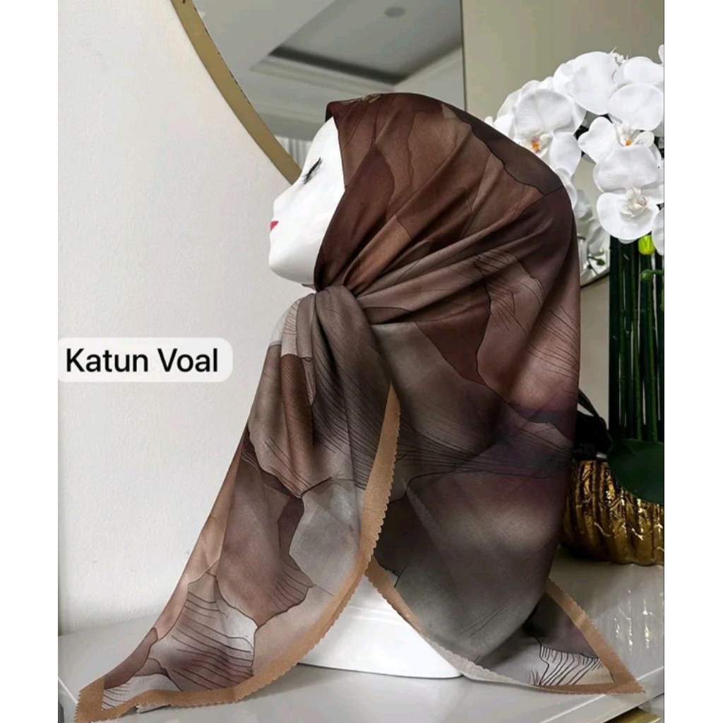 Hijab segi empat by KARAFA bahan VOAL & VOLGATU