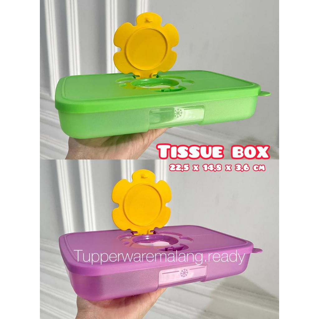 [PROMO] TISSUE BOX TUPPERWARE WADAH KOTAK TEMPAT TISU BASAH / TISUE/ SERBAGUNA KEDAP UDARA MURAH
