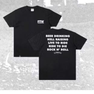 LAWLESS JAKARTA TERBARU "FTW" TSHIRT/KAOS HOOPS BANJARMASIN