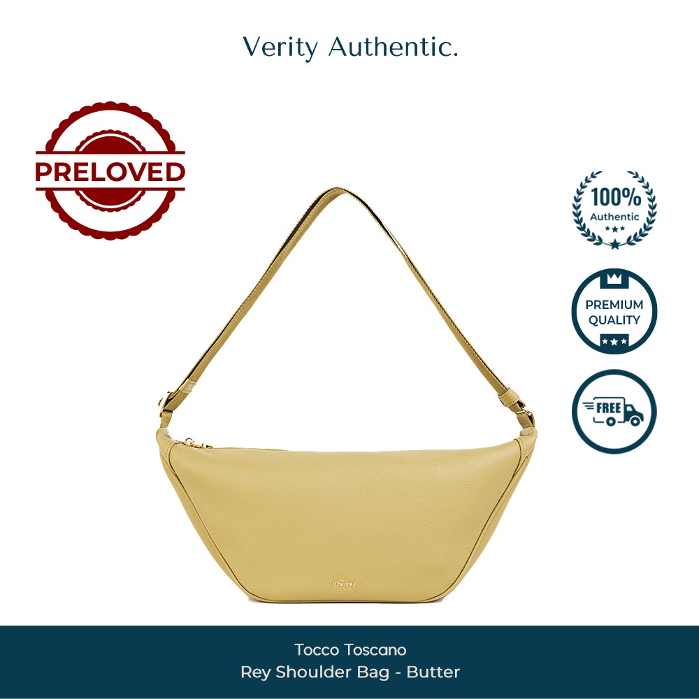 PRELOVED TOCCO TOSCANO - REY SHOULDER BAG Tas Pundak Wanita (Butter)