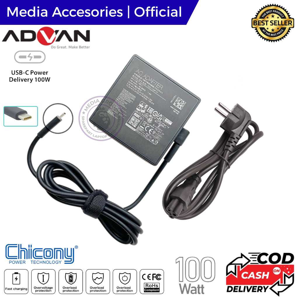 Adaptor Charger ADVAN Workplus AMD Ryzen 5 Ryzen 7 ADVAN AI Gen Ryzen 7 8845HS ADVAN Workmate Ryzen 