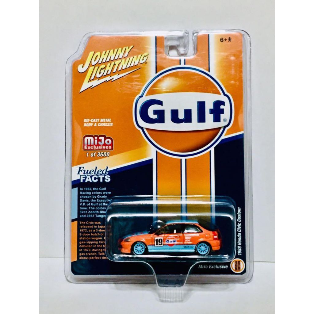 Johnny Lightning 1998 Honda Civic Custom (Gulf)