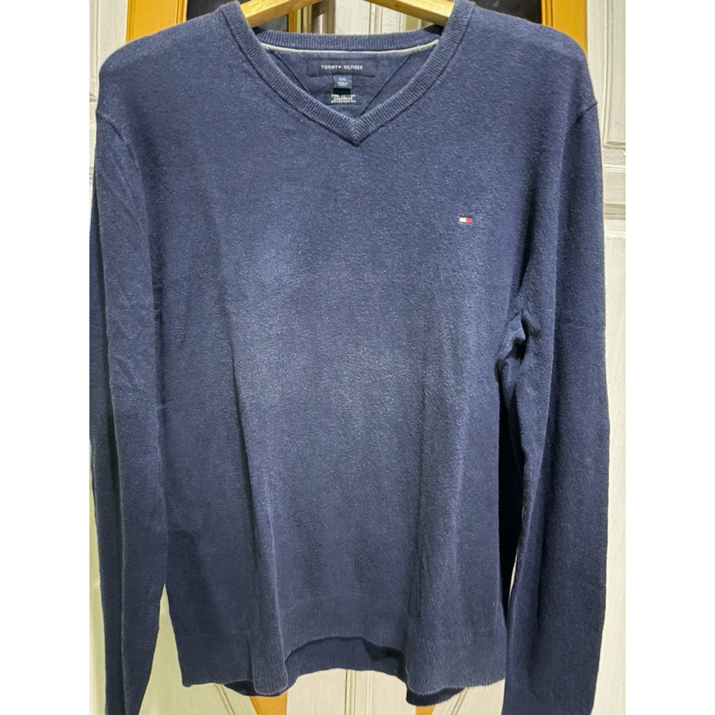 Sweater Vneck Pria|Tommy Hilfiger