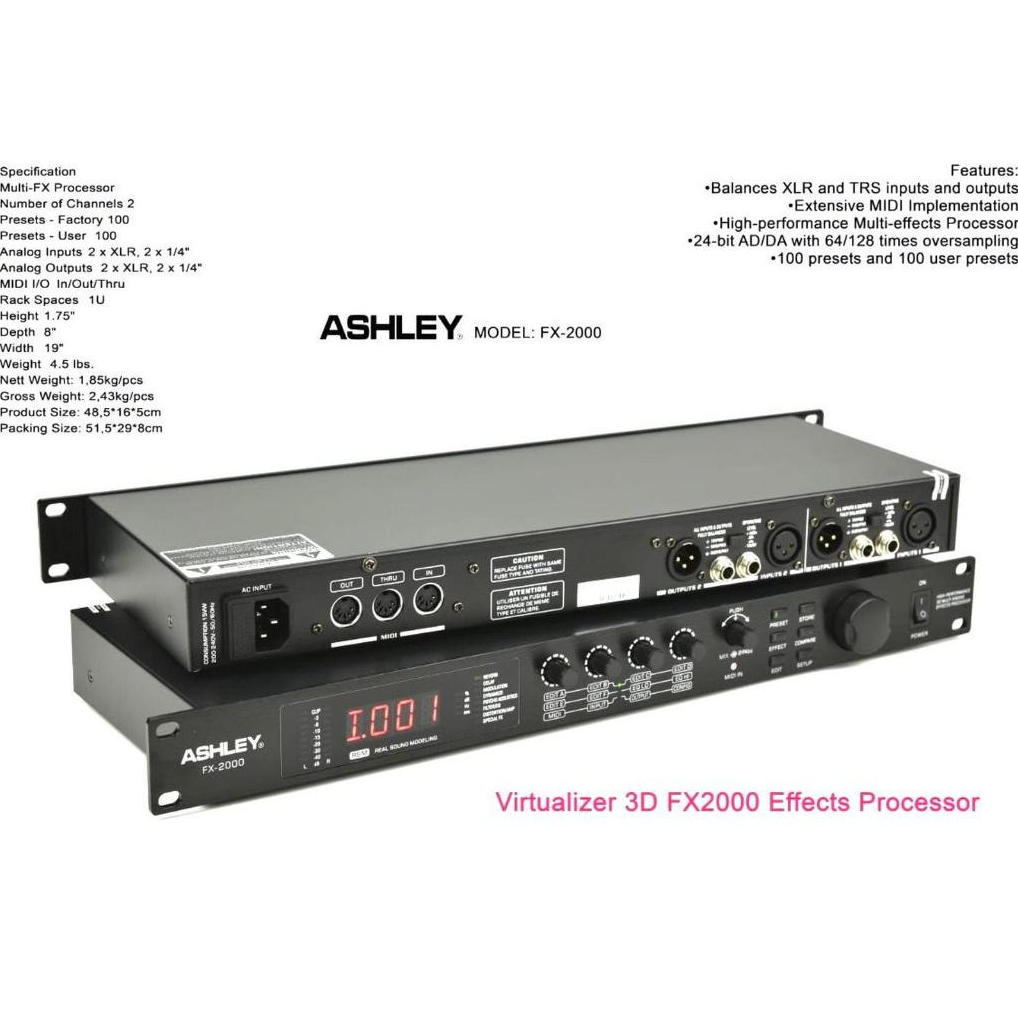 Effect Vocal Ashley FX 2000 / FX2000