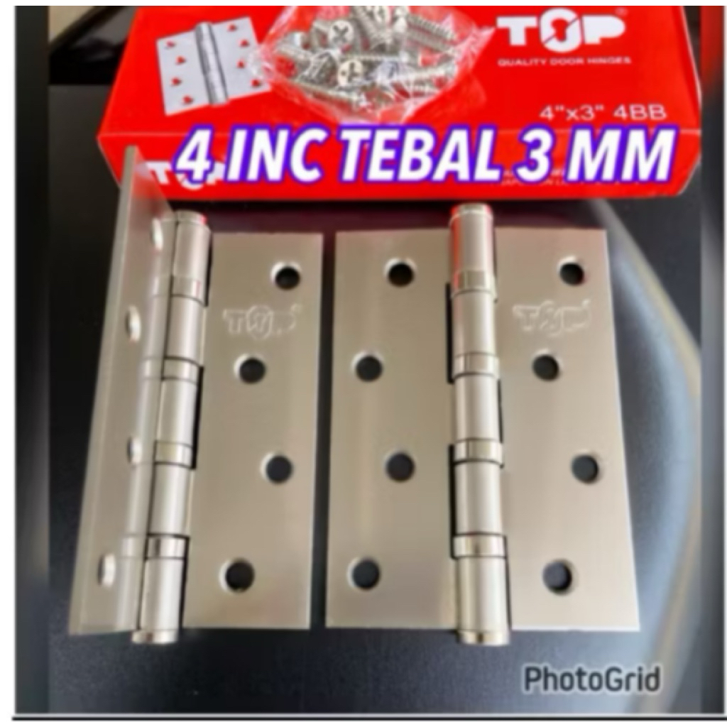 engsel 4 inc kodai top engsel pintu kodai hitam engsel kodai  4 inc black matte ENGSEL DEKKSON DEKSO