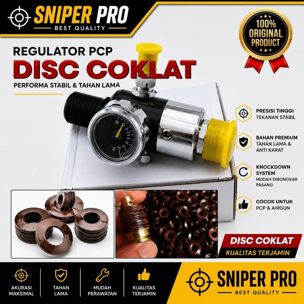 REGULATOR PCP, REGULATOR DISC COKLAT, REGULATOR, PCP, PINTBOLL