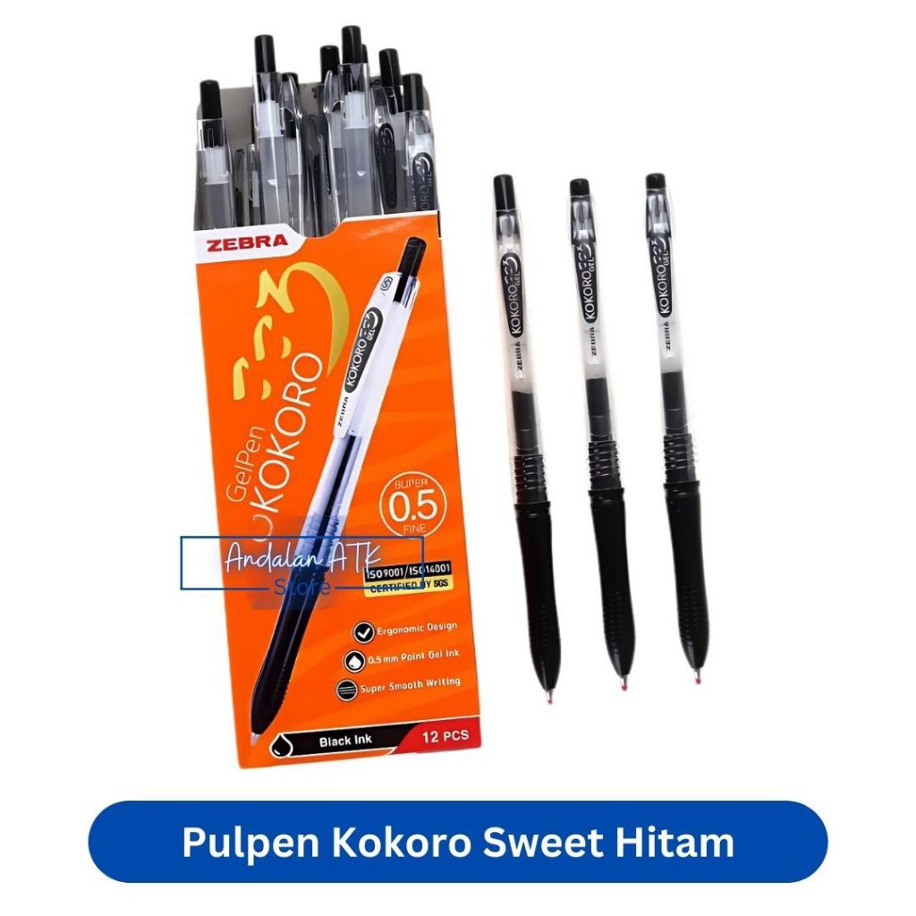 1pack pulpen zebra kokoro