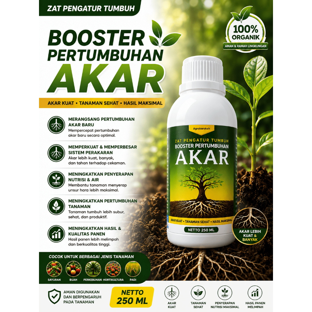 Pupuk Akar Tanaman / Perangsang Akar Singkong Anggrek Bonsai / Penumbuh akar tanaman stek cangkok