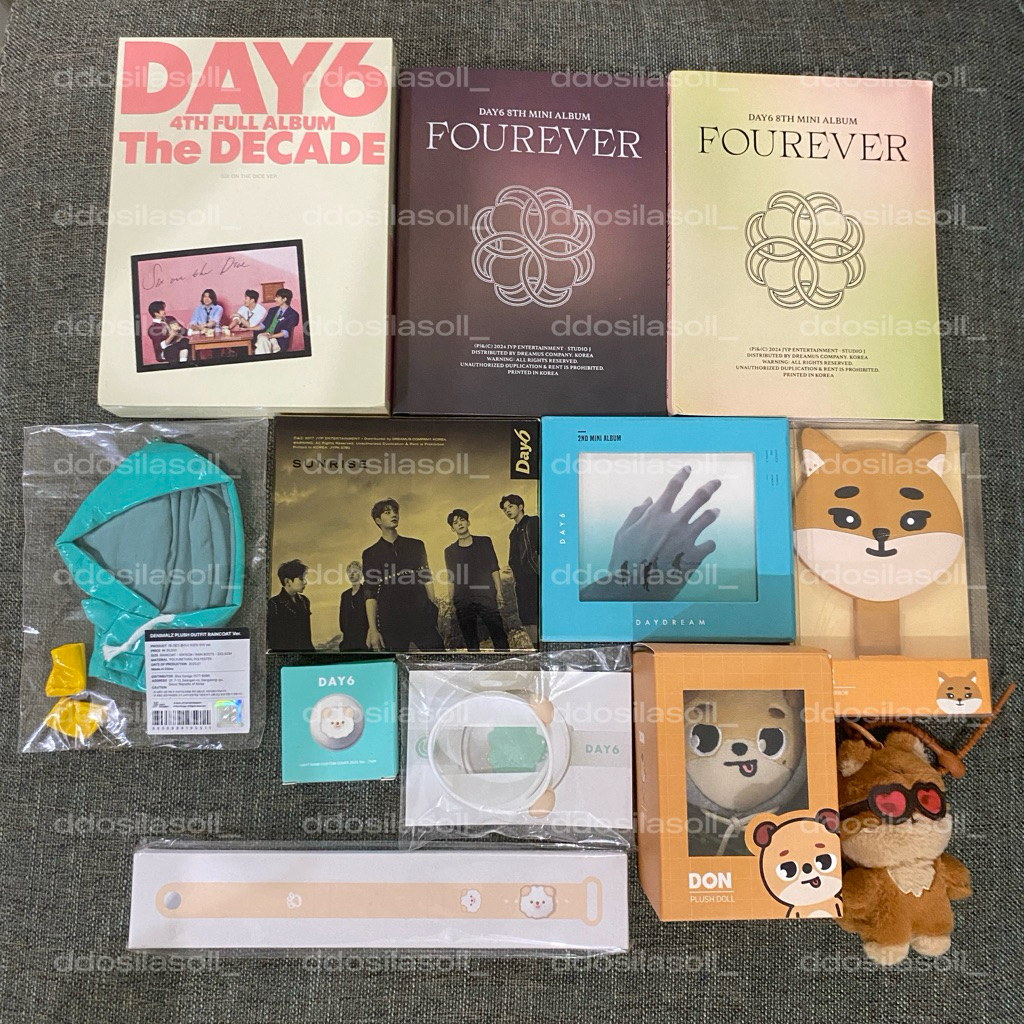 Denimalz DAY6 Plush Bang Ke Kke Pil Don Costume Lightband Ring Strap Covee Petit Tanned Album Liptin