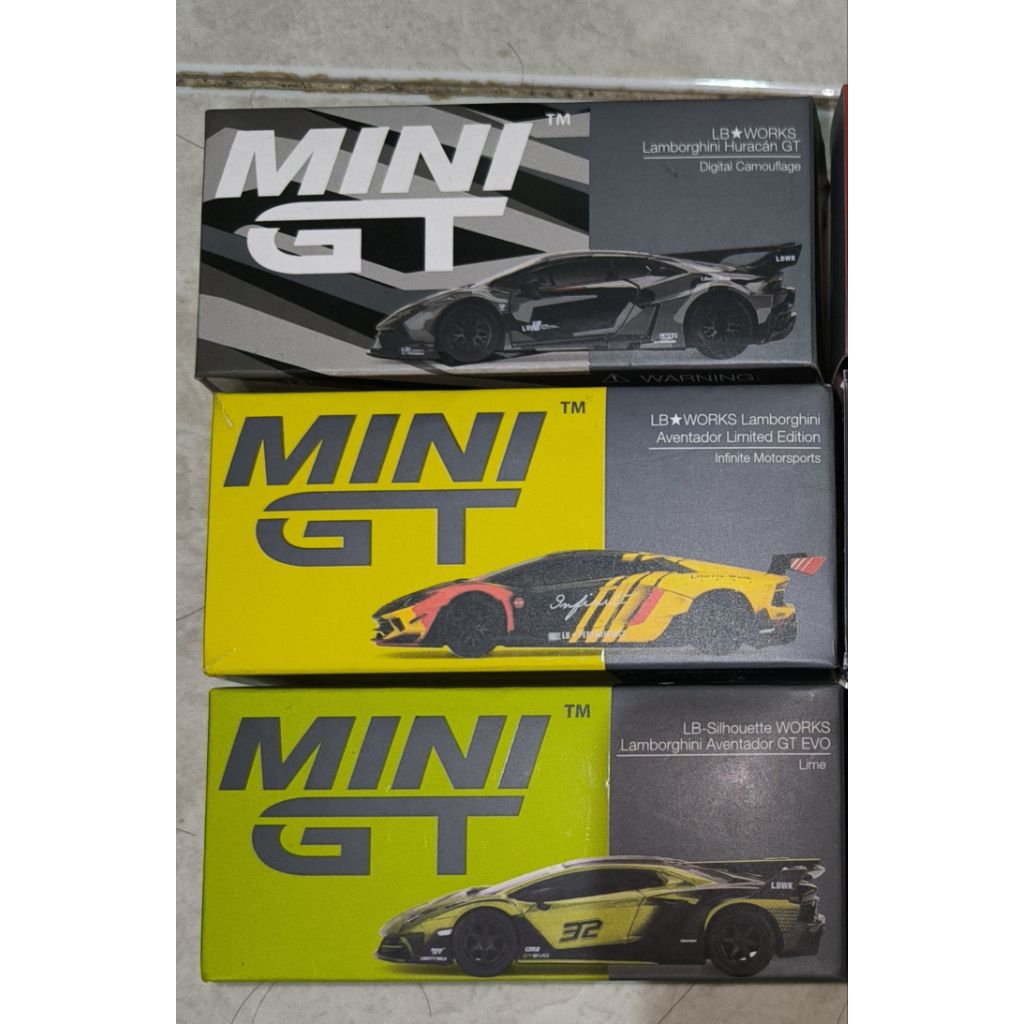 mini gt Lamborghini infinite & camuflage unsealed