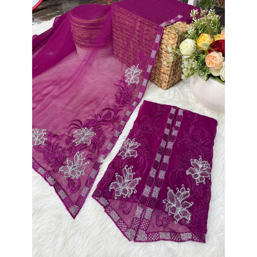KAIN KEBAYA BORDIR MOTIF TERBARU