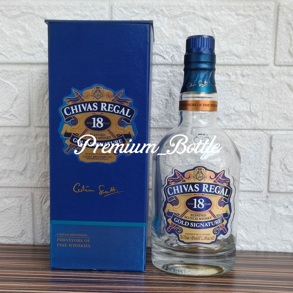 Botol Kosong Chivas Regal 18 Years 700ml + Box