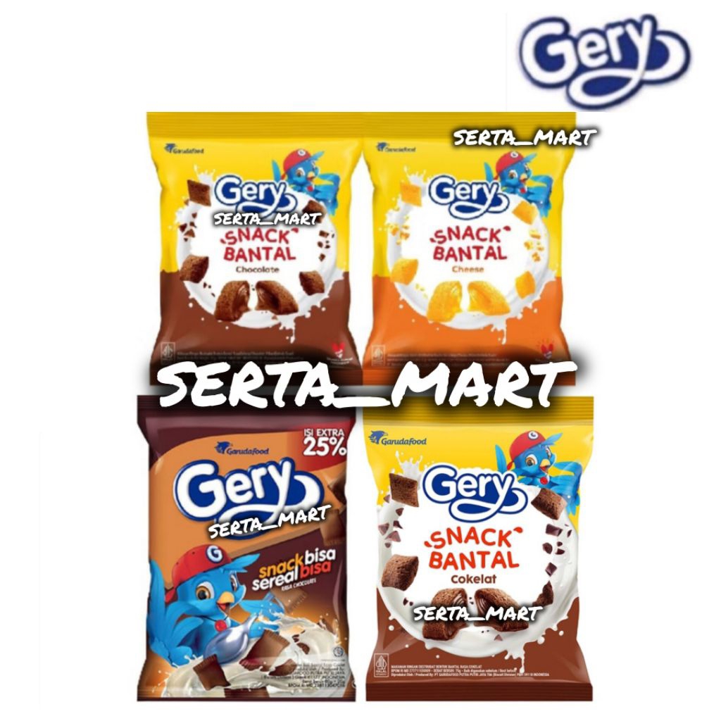 Gery Snack & Sereal Choco 100gr / Bantal Sereal Coklat / Keju 25gr