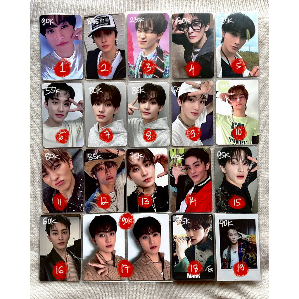 [ready] photocard nct mark lee cupi maung iatf cowboy gym sack wink tds 3 ayyo zoom walk the firstfr