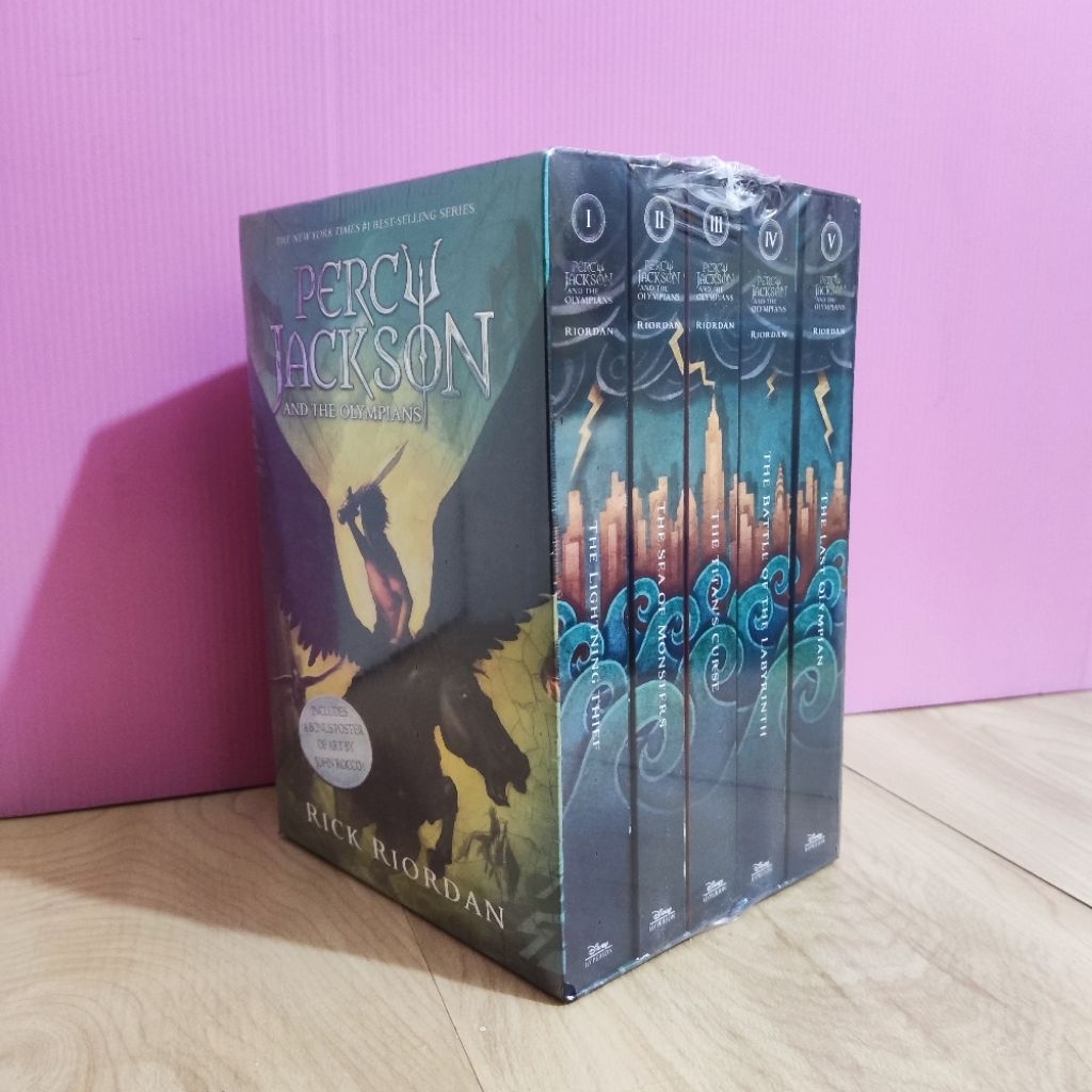 PERCY JACKSON & THE OLYMPIAN BOX SET COMPLETE 5 BOOK ORIGINAL ENGLISH IMPORT FANTASY BOOKS