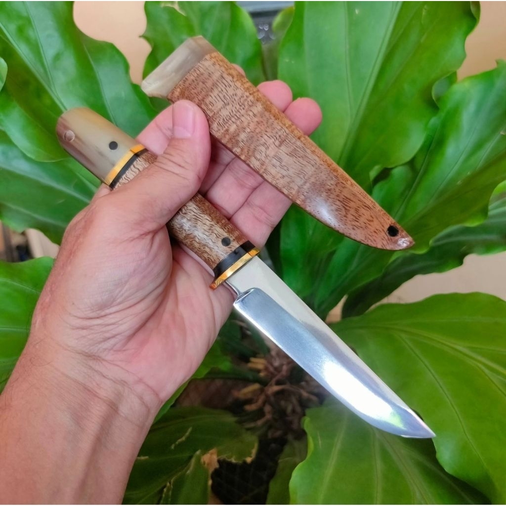 K110 Handmade Kitchen Knife, Pisau dapur super tajam dengan material baja Bohler K110 dipadukan deng