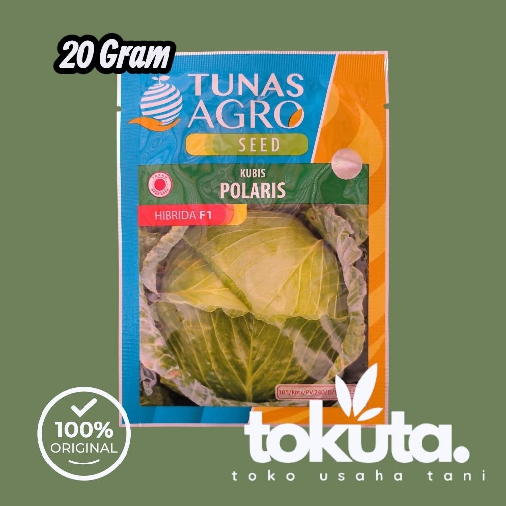 POLARIS F1 20 Gram Benih Kubis Tahan Akar Gada Tunas Agro