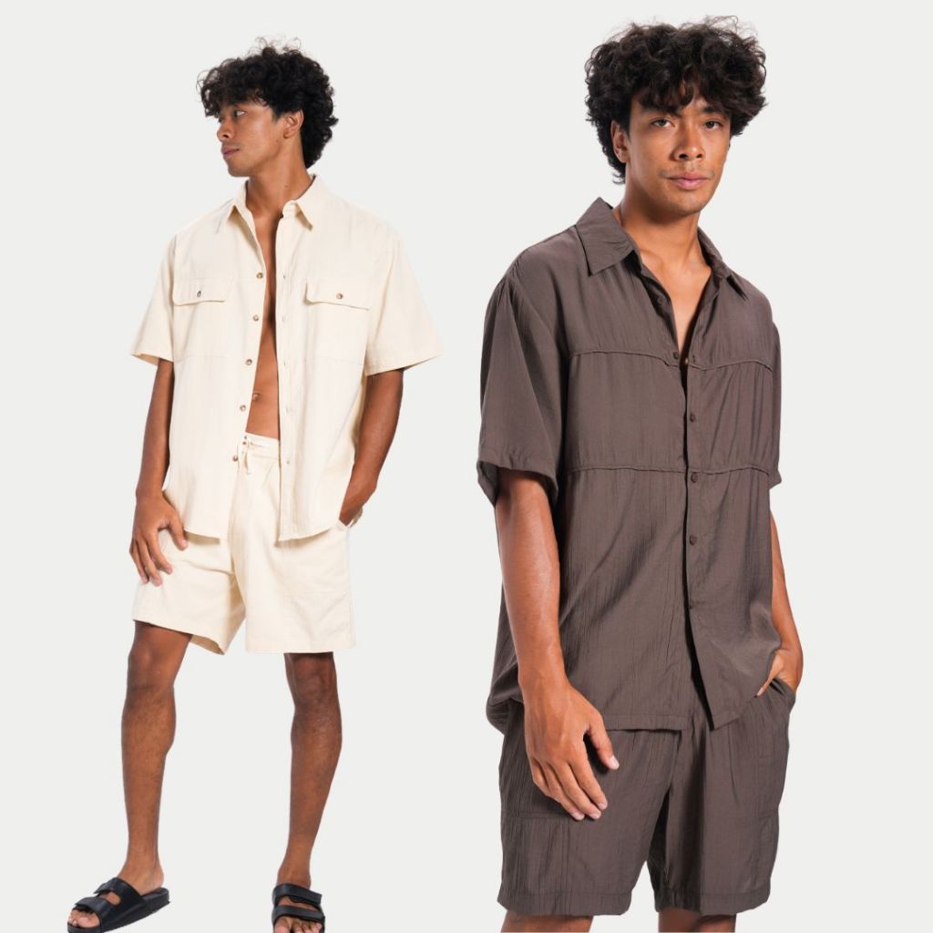Bamboo Mens - Miami Short | Casual Short Pria | Outfit Summer Liburan | Celana Pantai Pria