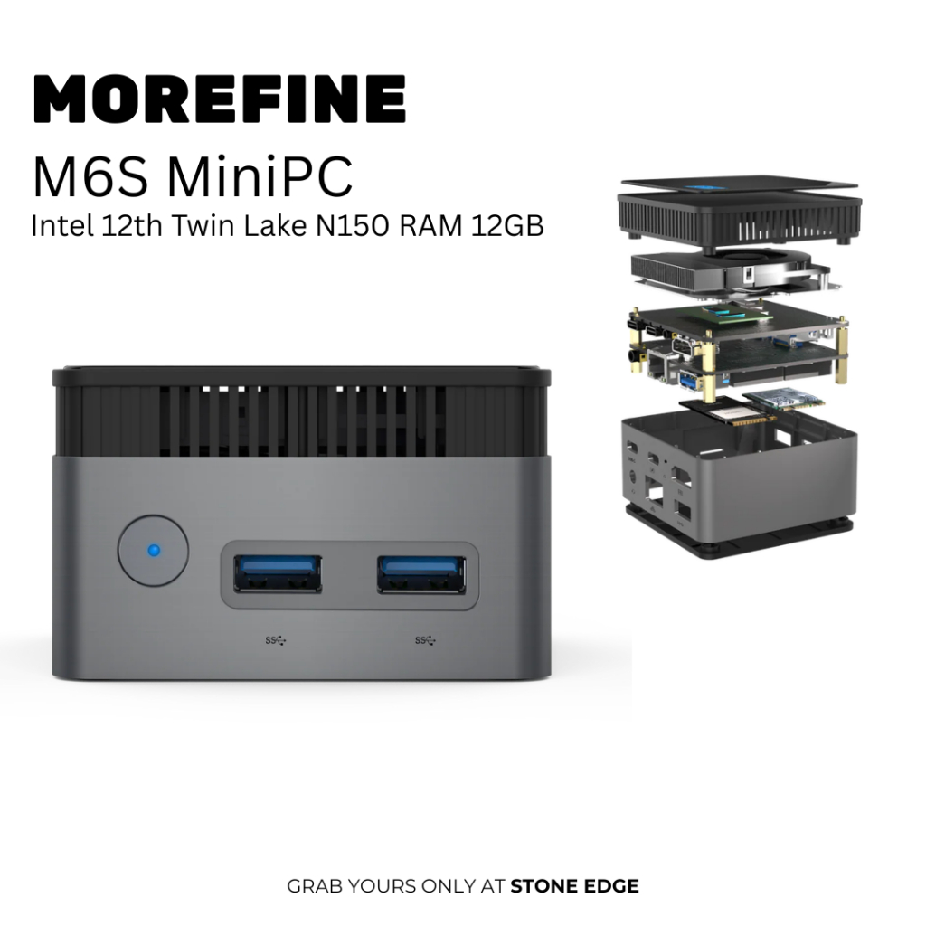 MOREFINE M6S Mini PC Intel N150 N100 12GB LPDDR5 NVMe SSD Windows 11 WiFi 6 Bluetooth 5.2 Gigabit LA