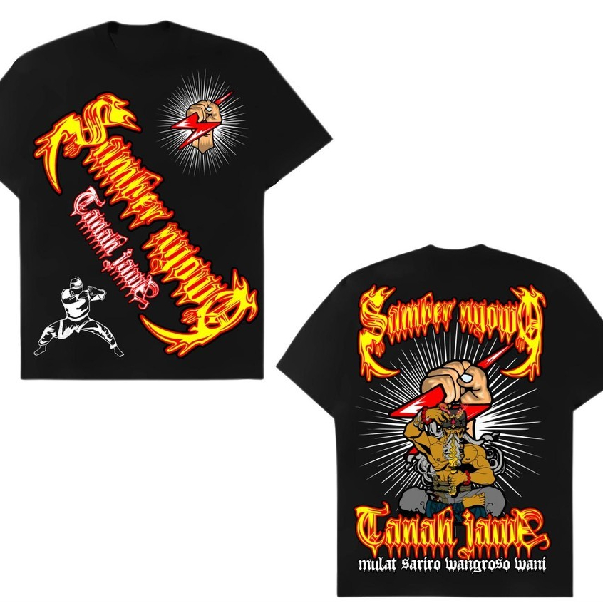 Kaos Margaluyu Samber Nyowo Tanah Jawa Sablon DTF Desain Terbaru  By FOXCLOTH AB4