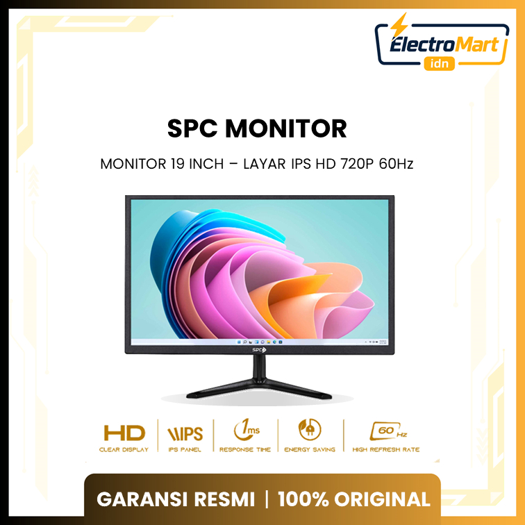 SPC MONITOR 19 INCH SM-19HD IPS HD 720P 1MS 60HZ