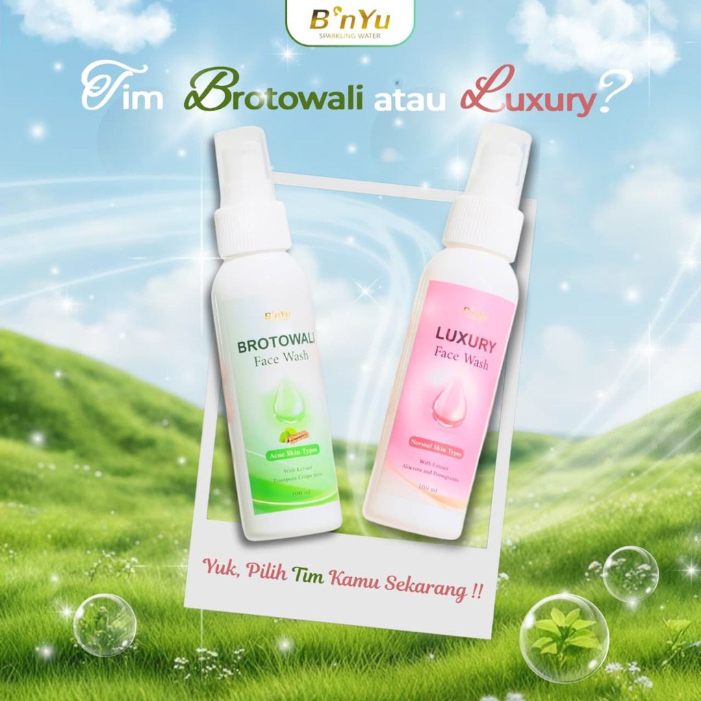 Bnyu Facial Wash Luxury & Facial Wash Brotowali